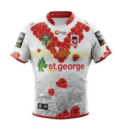 st. george illawarra dragons rugby shirt 2018 wit mannen