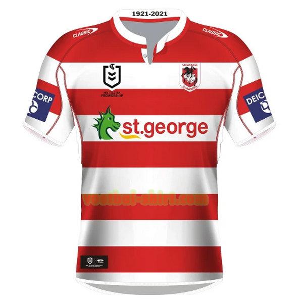 st george illawarra dragons heritage shirt 2021 rood mannen