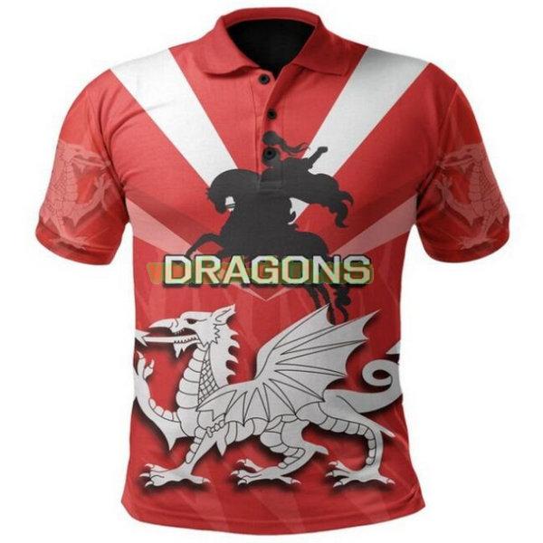 st george illawarra dragons polo shirt 2020 rood mannen