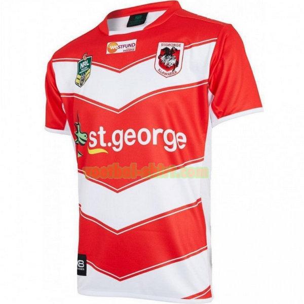 st george illawarra dragons uit shirt 2018 rood mannen