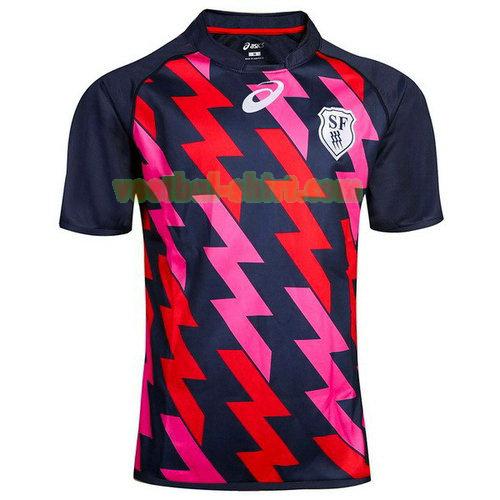 stade francais paris thuis rugby shirt 2017-2018 blauw mannen