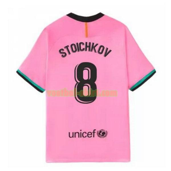 stoichkov 8 barcelona 3e shirt 2020-2021 roze mannen