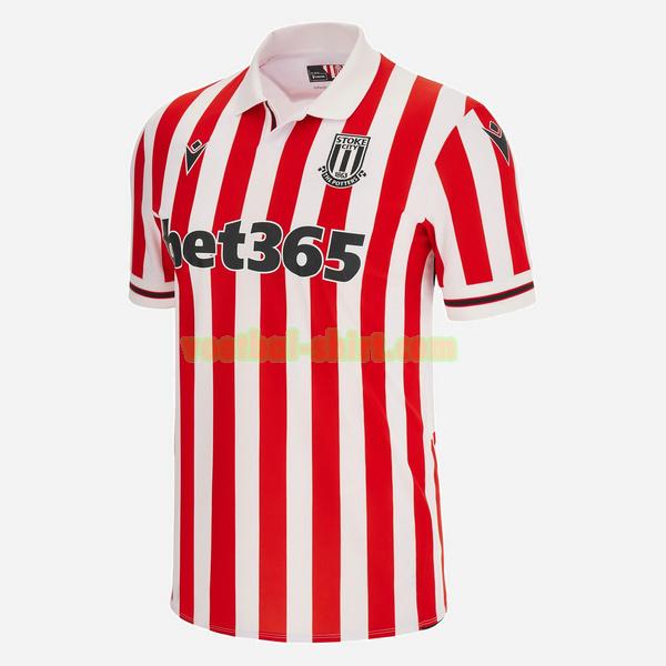 stoke city primrea shirt 2023 2024 thailand rood wit mannen