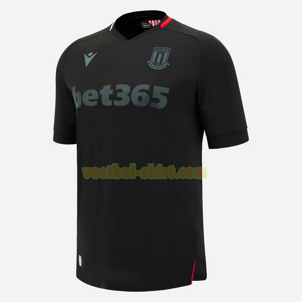 stoke city uit shirt 2024 2025 thailand zwart mannen