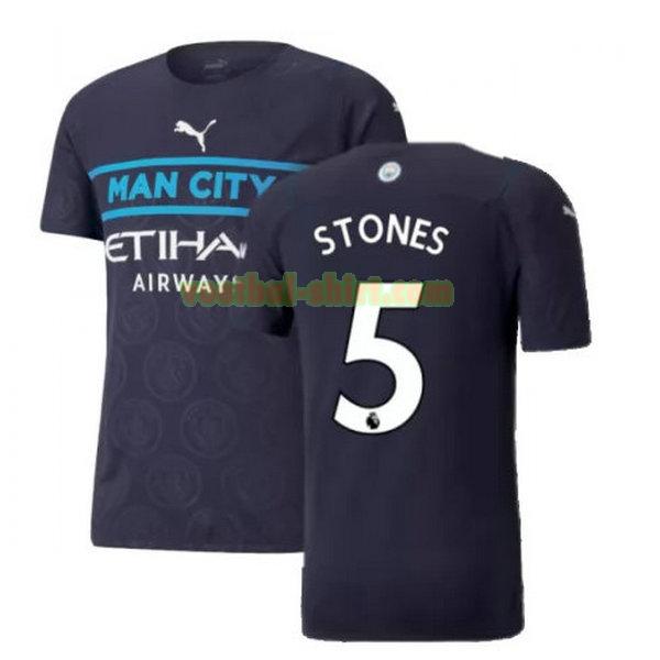 stones 5 manchester city 3e shirt 2021 2022 zwart mannen