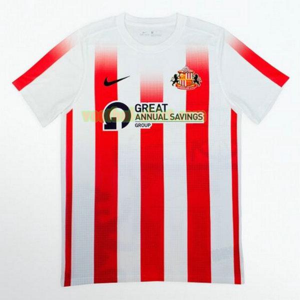 sunderland thuis shirt 2021 2022 thailand rood wit mannen