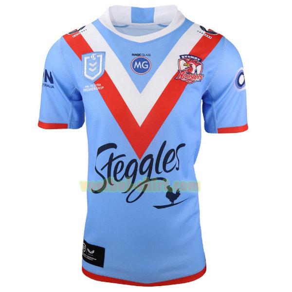 sydney roosters anzac shirt 2021 blauw mannen