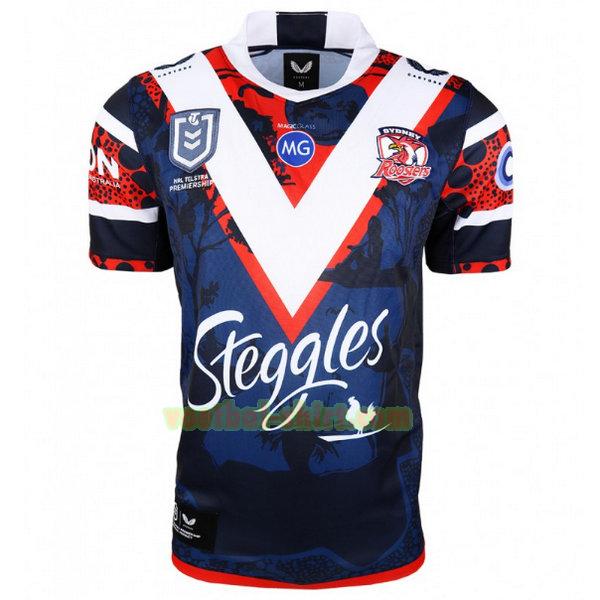 sydney roosters indigenous shirt 2021 blauw mannen