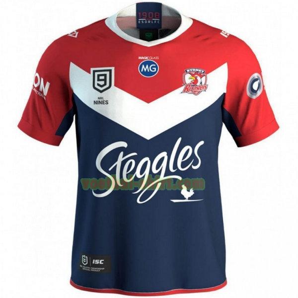 sydney roosters nines shirt 2020 blauw mannen