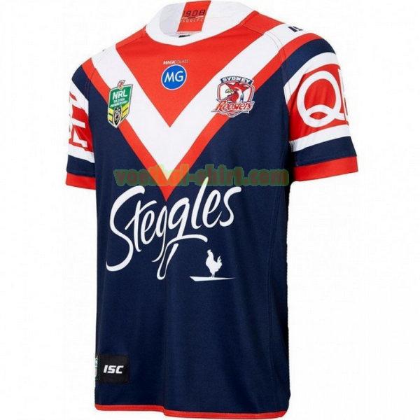 sydney roosters thuis shirt 2018 blauw mannen