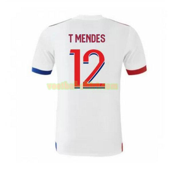 t mendes 12 olympique lyon thuis shirt 2020-2021 mannen