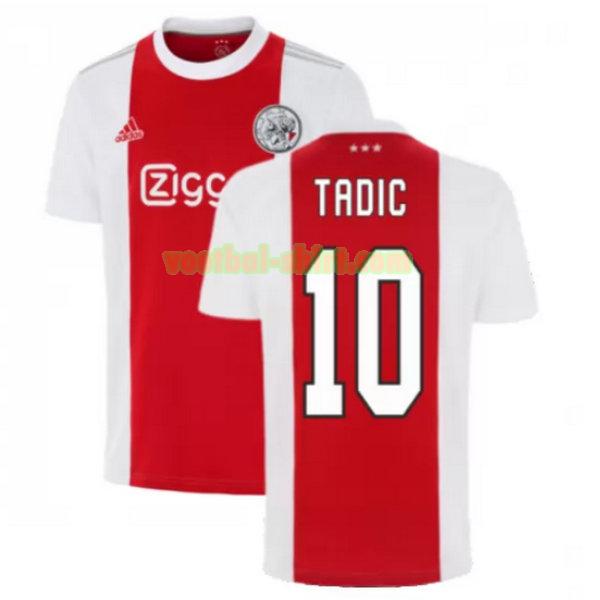 tadic 10 ajax thuis shirt 2021 2022 rood wit mannen