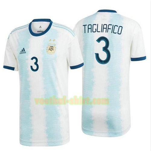 tagliafico 3 argentinië thuis shirt 2020 mannen