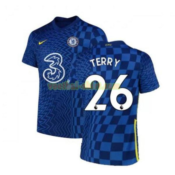 terry 26 chelsea thuis shirt 2021 2022 blauw mannen