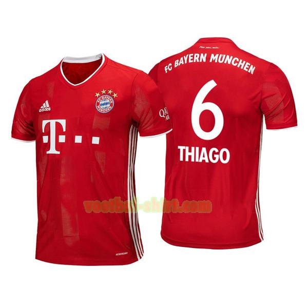thiago 6 bayern münchen thuis shirt 2020-2021 mannen