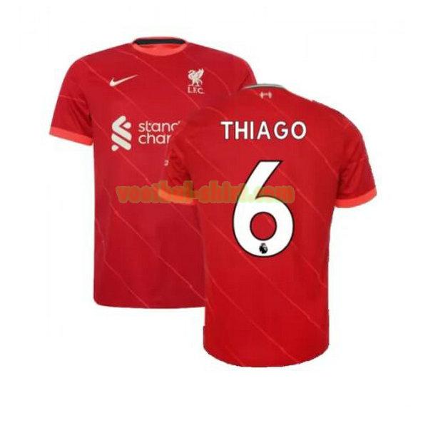 thiago 6 liverpool thuis shirt 2021 2022 rood mannen