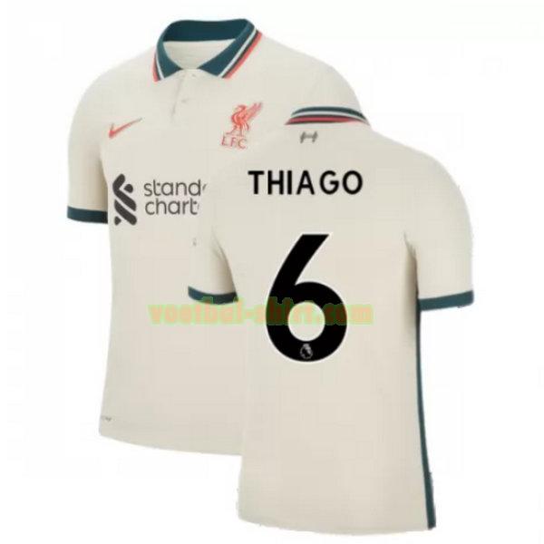 thiago 6 liverpool uit shirt 2021 2022 geel mannen