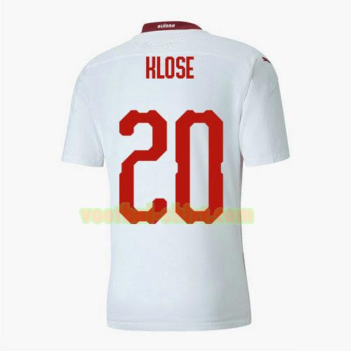 timm klose 20 zwitserland uit shirt 2020 mannen