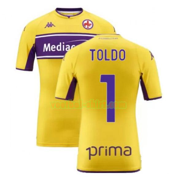 toldo 1 fiorentina 3e shirt 2021 2022 geel mannen