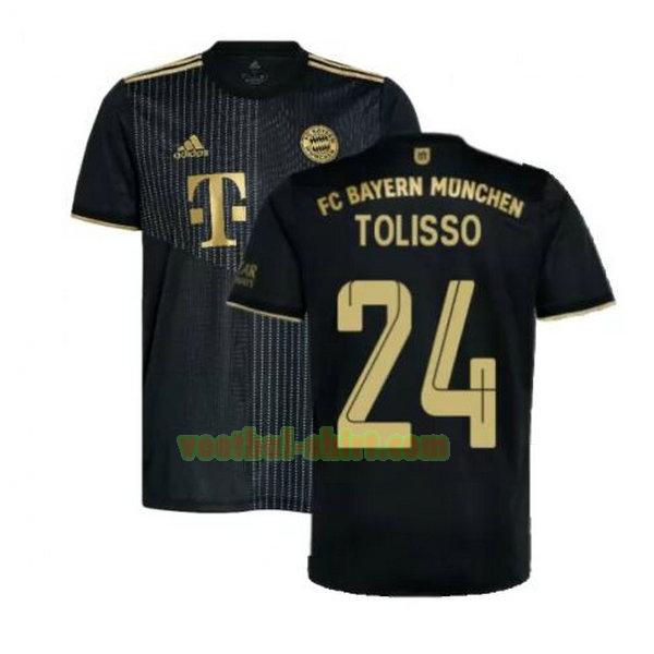 tolisso 24 bayern münchen uit shirt 2021 2022 zwart mannen