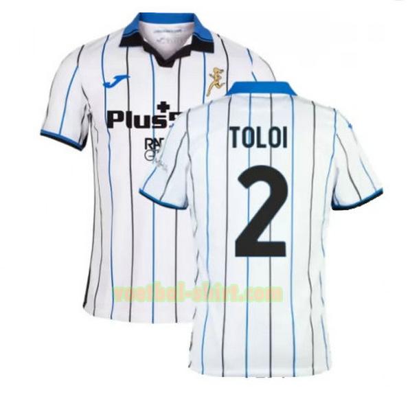 toloi 2 atalanta uit shirt 2021 2022 wit mannen