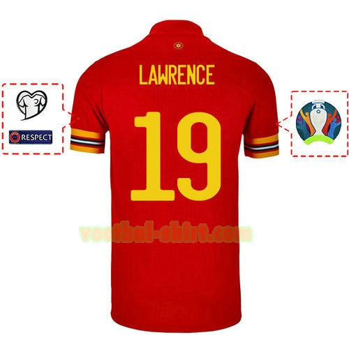 tom lawrence 19 wales thuis shirt 2020 mannen
