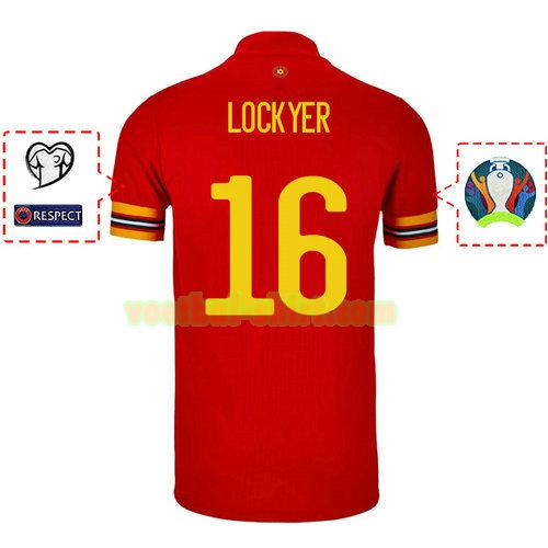 tom lockyer 16 wales thuis shirt 2020 mannen