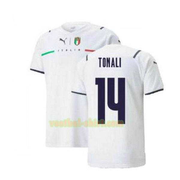 tonali 14 italië uit shirt 2021 2022 wit mannen