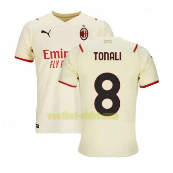 tonali 8 ac milan uit shirt 2021 2022 wit mannen