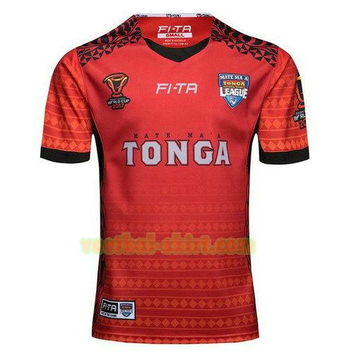 tonga thuis rugby shirt 2017-2018 rood mannen