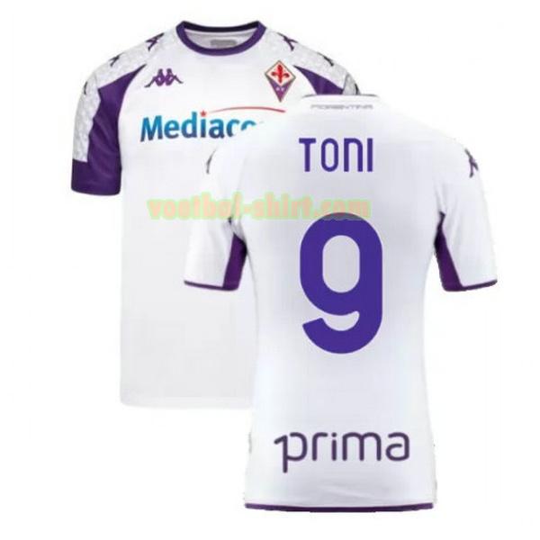 toni 9 fiorentina uit shirt 2021 2022 wit mannen