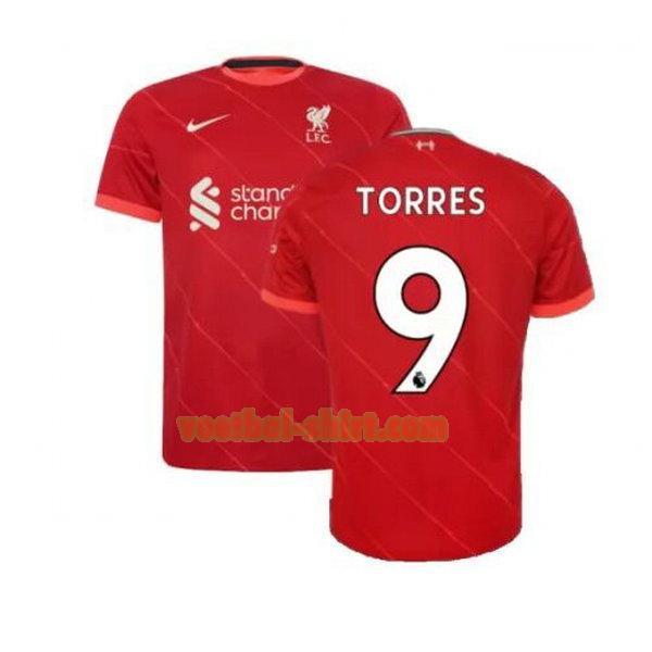torres 9 liverpool thuis shirt 2021 2022 rood mannen