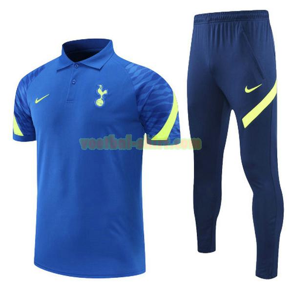 tottenham hotspur set polo 2022 blauw geel mannen