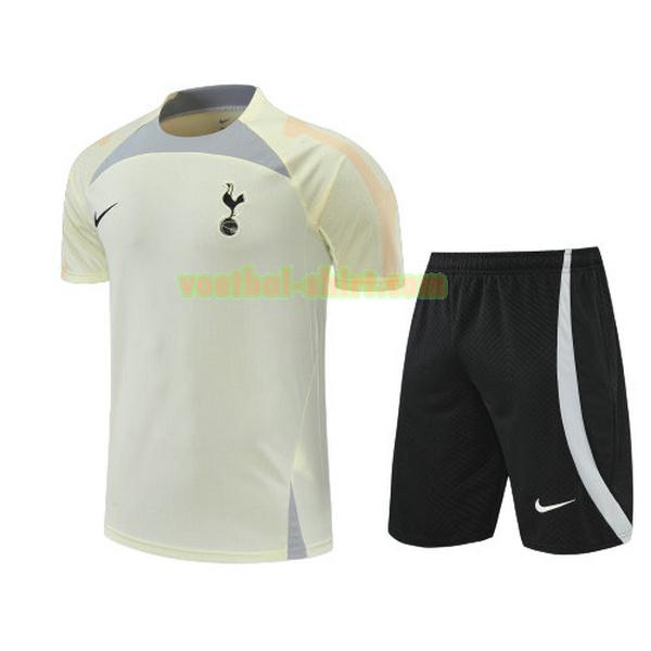 tottenham hotspur set training shirt 2022 2023 geel mannen