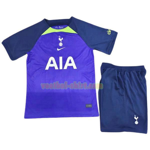 tottenham hotspur uit shirt 2022 2023 blauw kinderen