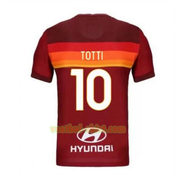 totti 10 as roma priemra shirt 2020-2021 mannen