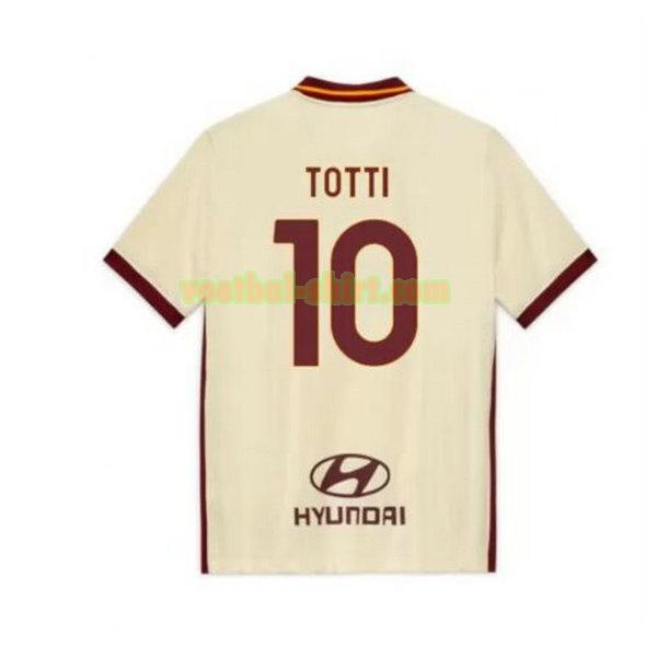 totti 10 as roma uit shirt 2020-2021 mannen