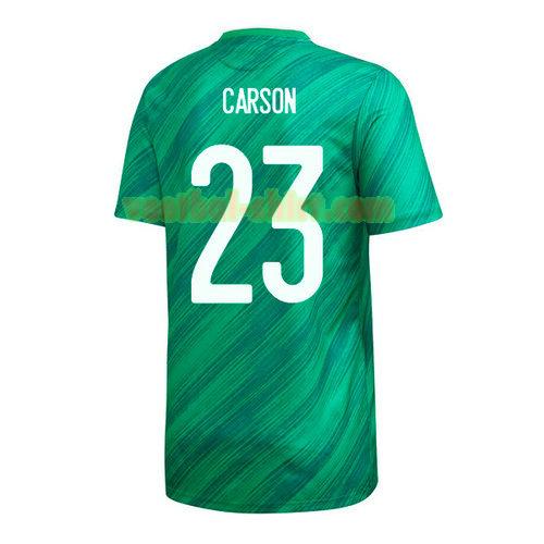 trevor carson 23 noord ierland thuis shirt 2020 mannen