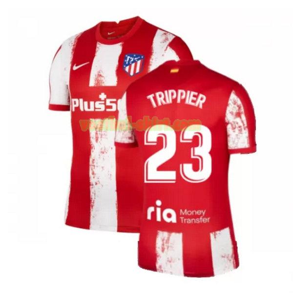trippier 23 atletico madrid thuis shirt 2021 2022 rood wit mannen