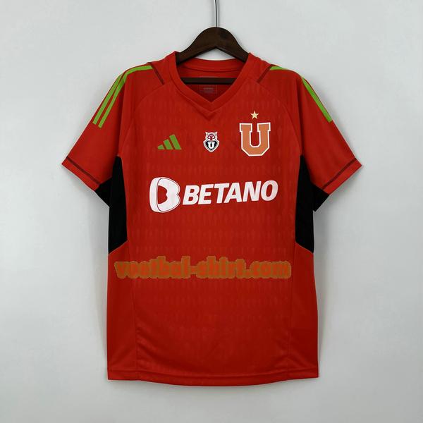 universidad de chile doelman shirt 2023 2024 rood mannen