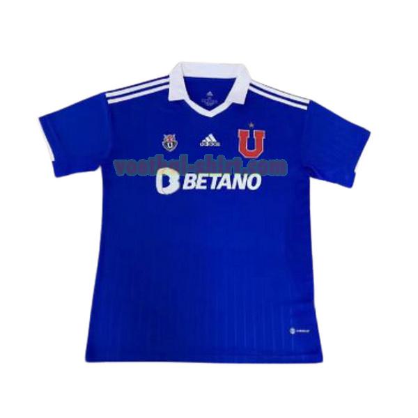 universidad de chile thuis shirt 2022 2023 thailand blauw mannen