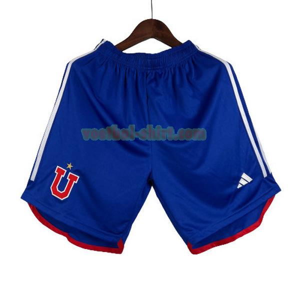 universidad de chile thuis shorts 2023 2024 blauw mannen