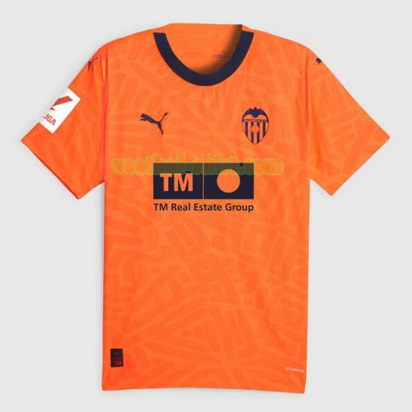 valencia cf 3e shirt 2023 2024 thailand oranje mannen