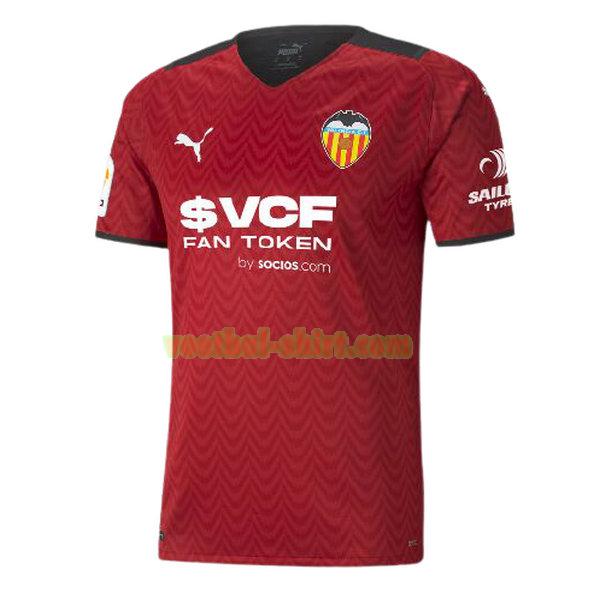 valencia cf uit shirt 2021 2022 thailand rood mannen