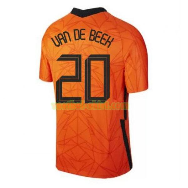 van de beek 20 nederland thuis shirt 2020 mannen