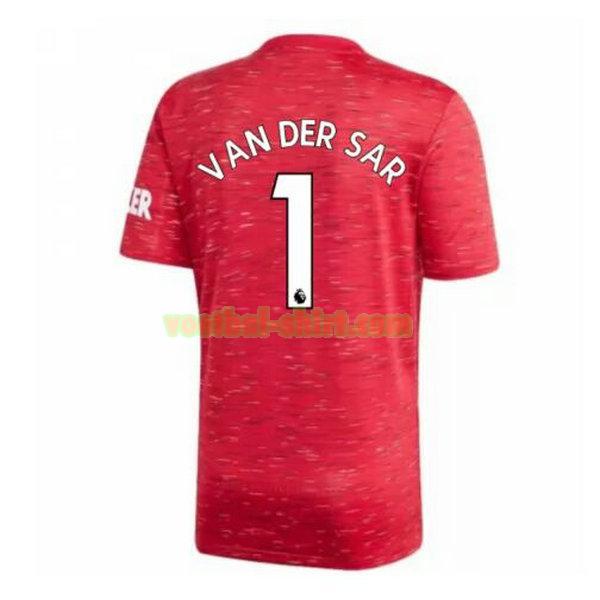 van der sar 1 manchester united thuis shirt 2020-2021 mannen