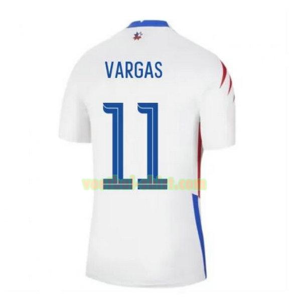 vargas 11 chili uit shirt 2020-2021 wit mannen