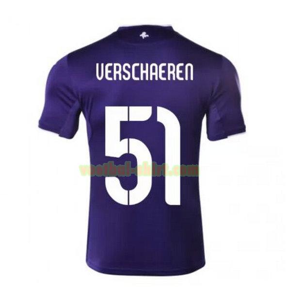 verschaeren 51 anderlecht thuis shirt 2020-2021 purper mannen