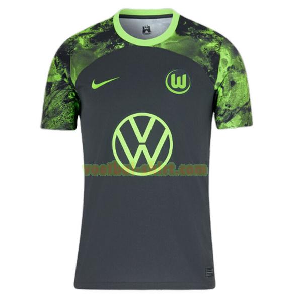 vfl wolfsburg uit shirt 2023 2024 thailand zwart mannen