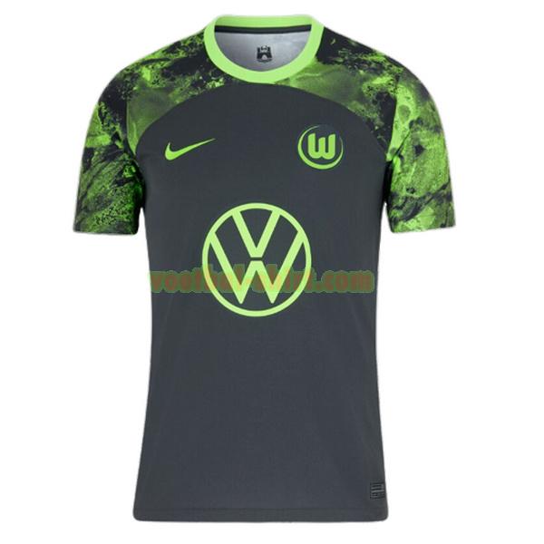 vfl wolfsburg uit shirt 2023 2024 zwart mannen